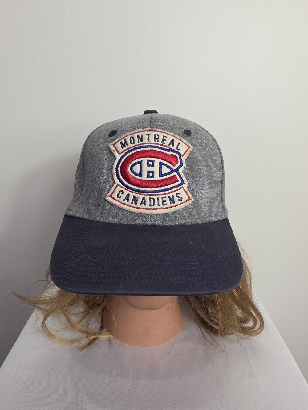 CCM Montreal Canadiens Grey and Navy Baseball Cap